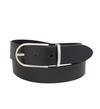 Women's 35MM Heavyweight Genuine Leather Belt, Black, hi-res image number 0